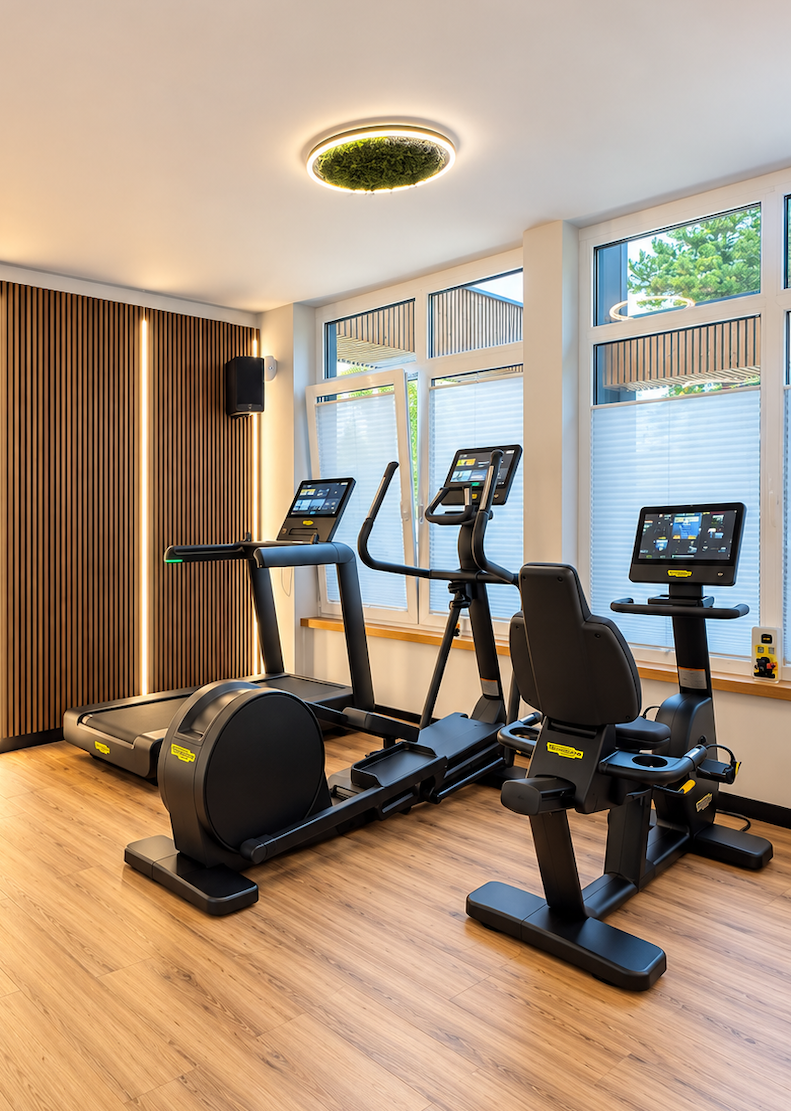 Cardio im Private Gym im Emsland-Camp