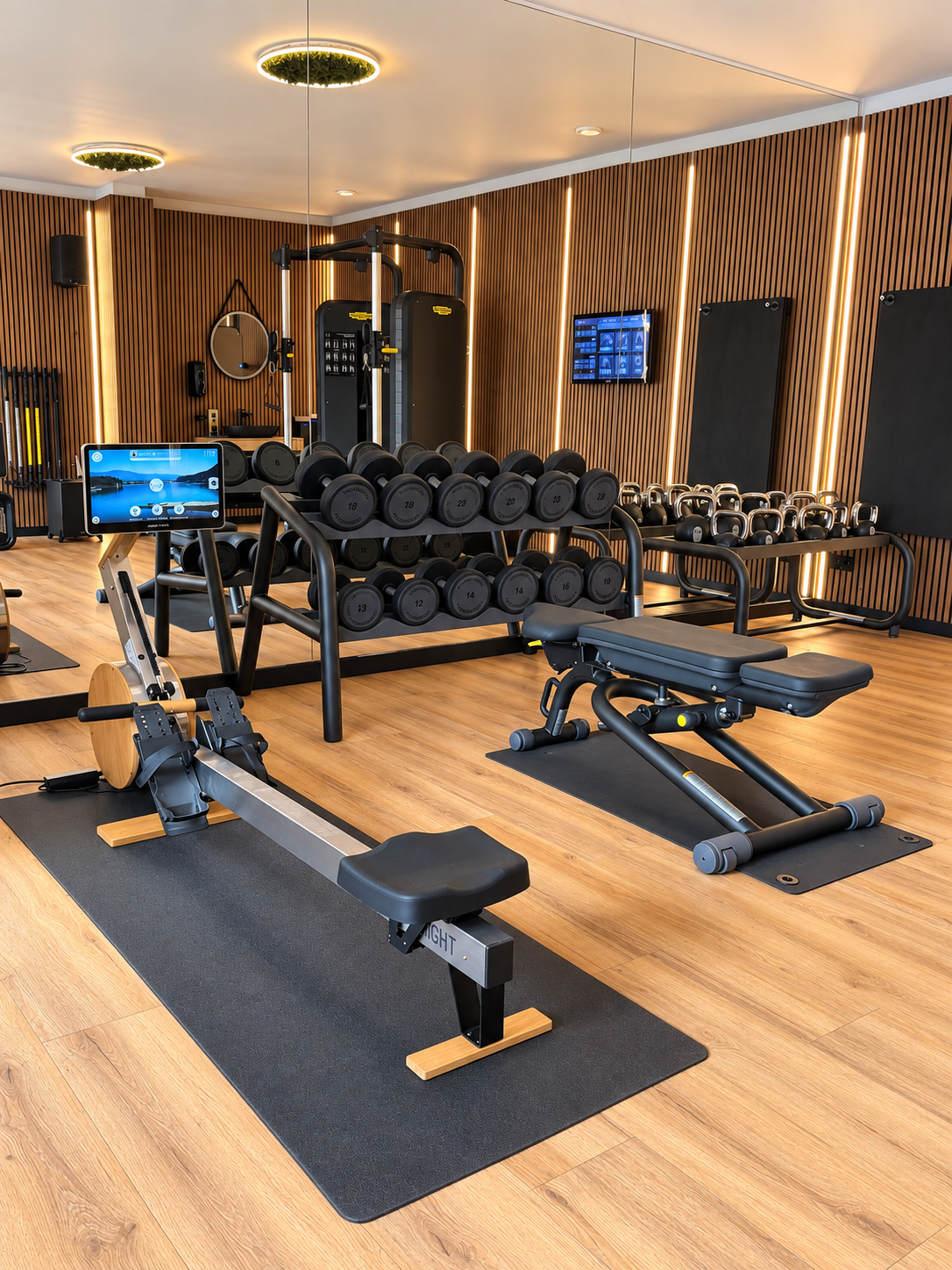 Gewichte und Kabelzug | Private Gym im EMSLAND-CAMP